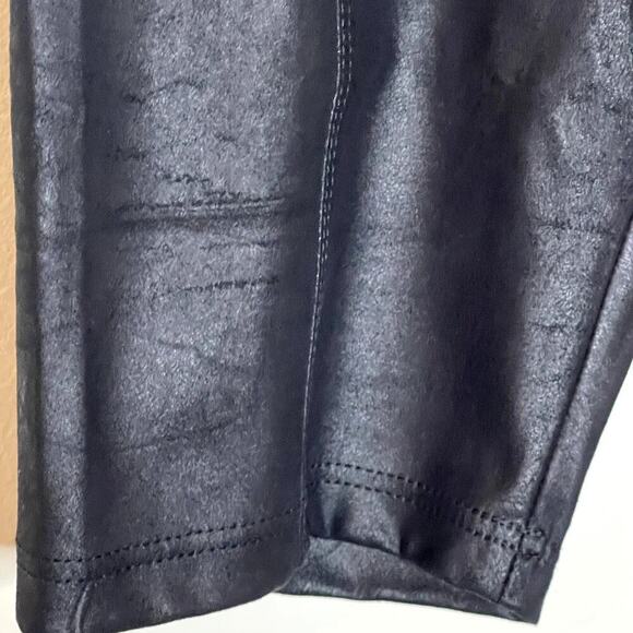 FREE PEOPLE BIKE SHORTS HEATWAVE FAUX SUEDE BLACK SIZE M NWOT - Picture 4 of 7